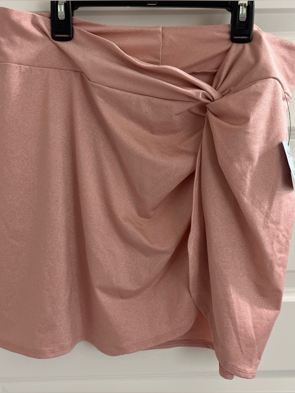 Shade & Shore Dusty Rose Knot-Front Swim Coverup Skirt